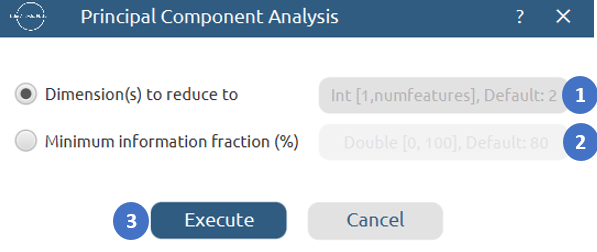PCA configuration